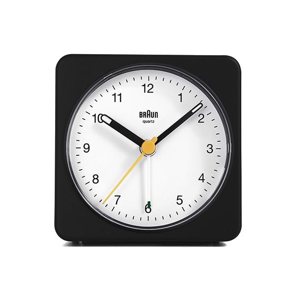 BRAUN BC03BW 클래식 아날로그 크레센도 알람 저소음 공용 탁상시계