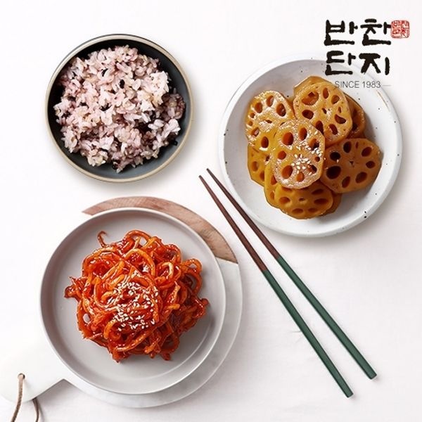 반찬단지 진미채무침1kg+연근조림1kg 밑반찬종류 저녁메뉴 반찬가게