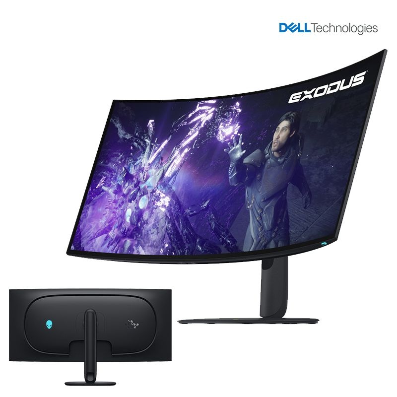 Dell AW3926QW 커브드 게이밍 모니터 39인치 5K OLED 330Hz 165Hz 0.03ms 듀얼해상도 회전