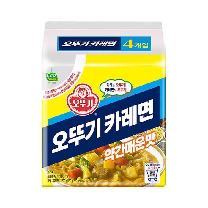 봉지라면 오뚜기 카레면 130g 8개