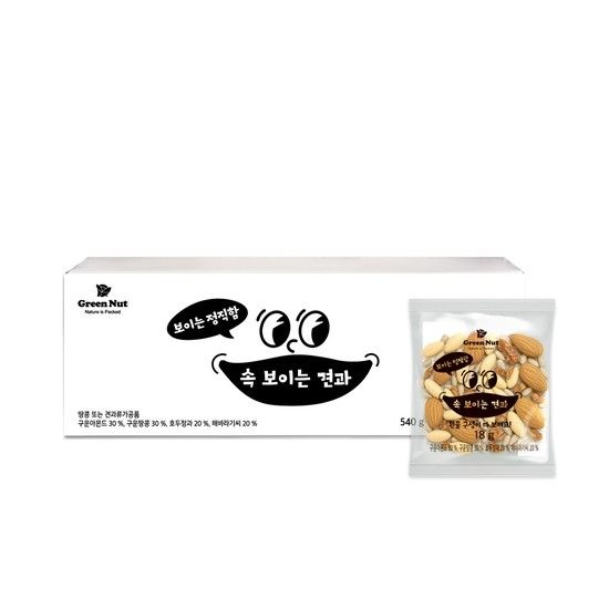 하루견과 속이 보이는 견과 30봉 베이킹 샐러드 요거트
