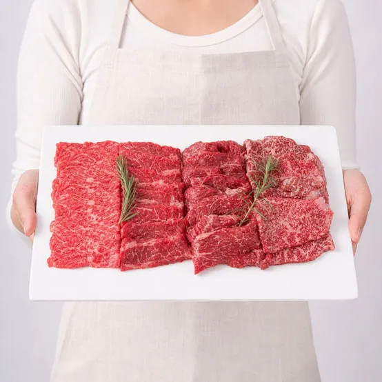 [열광한우] 1++ 한우 숙성로스 모둠 300g+300g (총 600g) 
