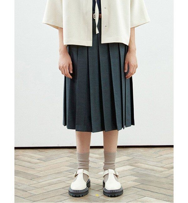 [패션플러스][모먼][MOMEN] Every Moment Pleats Pants - Charcoal_XMTDSYFA31105