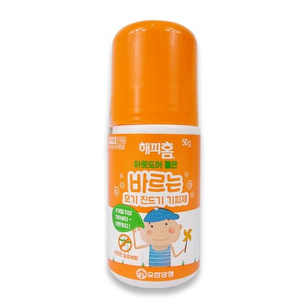 해피홈 아웃도어 롤온(50g) 바르는 모기기피제 모기퇴치 해충 진드기