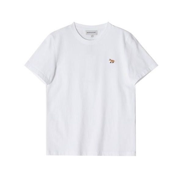 [메종 키츠네] 25SS 메종키츠네 반팔 티셔츠 MW00110KJ0008P100 WHITE DOM