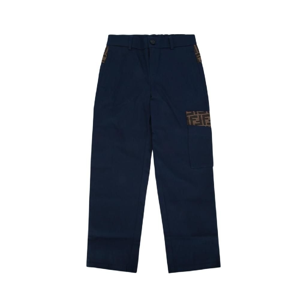펜디 키즈 [X45]펜디 JMF545AS5Y F1I11 PANTALONE EAVY GABARDINE 남아 바지 조거팬츠 키즈바지 남아 여아