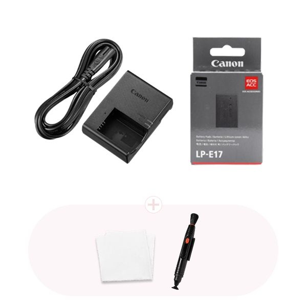 정품 캐논 LC-E17E+LP-E17 미러리스 배터리 충전기 세트 EOS R50V R8 V1 M6 Mark II