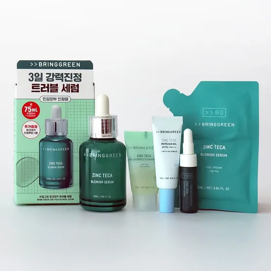 브링그린 징크테카 트러블 세럼 50ml+25ml리필 (+트래블키트)