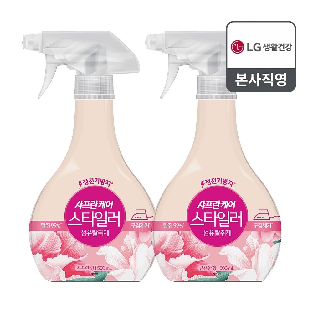 샤프란케어 스타일러 섬유탈취제 500ml 은은한향 x 2개