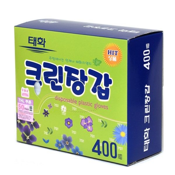 텐바이텐 태화 크린 일회용장갑 400매 1곽