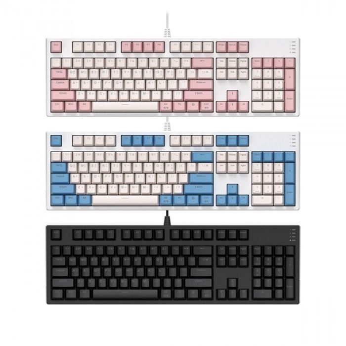 콕스 [콕스] COX CY104K V2 카일 광축 V2 유선 풀배열 게이밍 키보드 (핑크, 갈축)