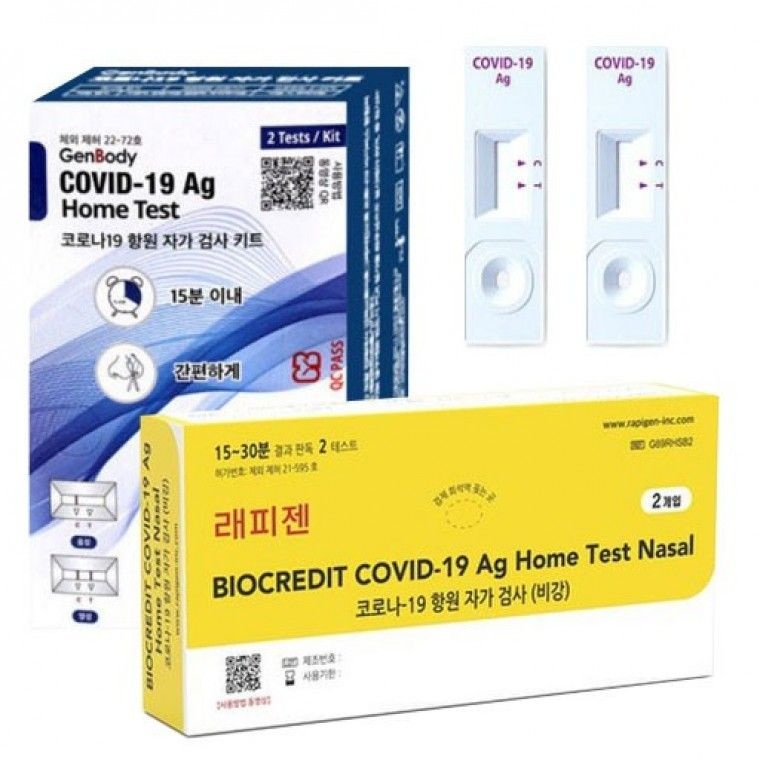 (주)젠바디 키트 (2개입) 2T 검사 진단키트 자가 젠바디 래피젠 홈테스트