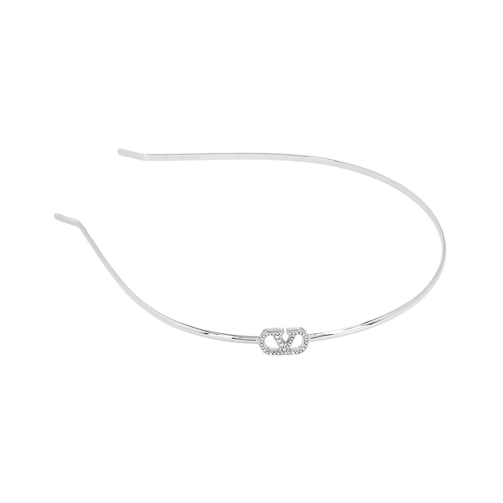 발렌티노 6W2J0X61 YCW UWD (J0X61 YCW UWD) 가라바니 V로고 헤어밴드