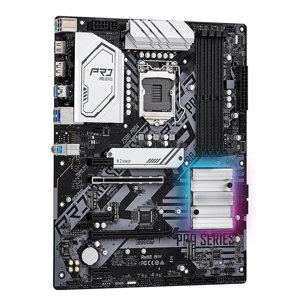 애즈락 ASRock 10세대 11세대 메인보드 Z590 PRO4 ATX 1200 소켓 백패널 포함
