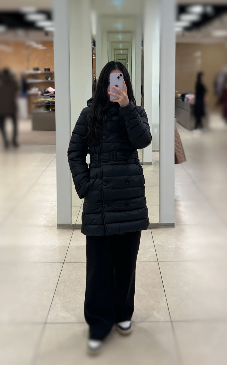 WITLEY 위틀리 여성 벨티드 하프 다운 패딩 80911121 [관부가세포함]
