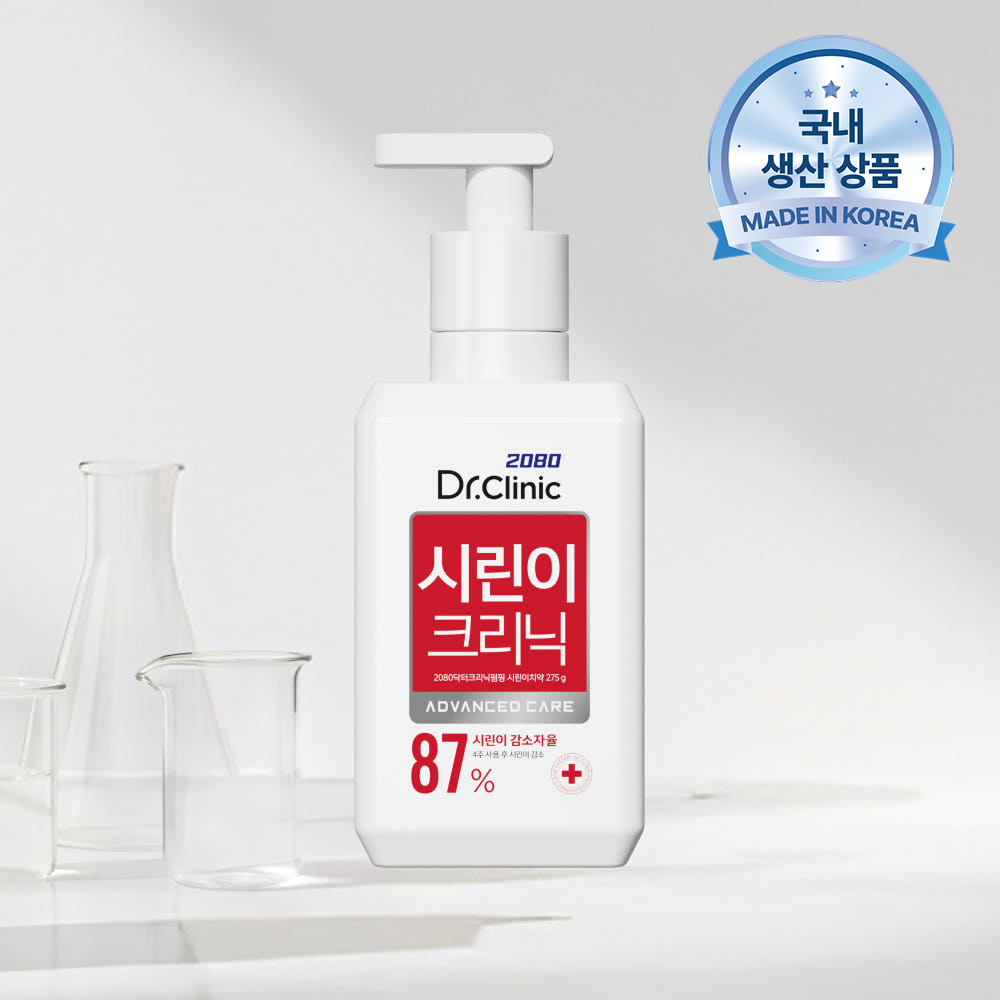 2080 닥터크리닉 펌핑 치약 275g 시린이케어