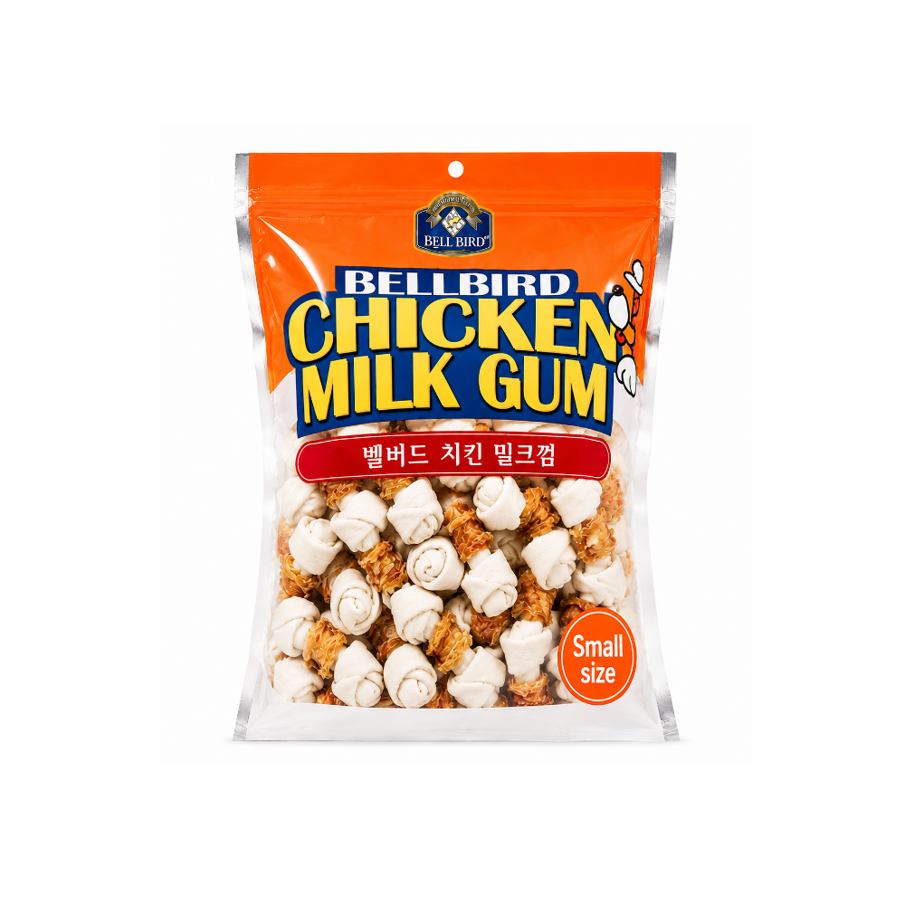 벨버드 애견용 치킨밀크껌 코스트코 애견간식 개껌 S(소형) 1kg 2개