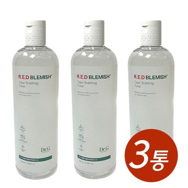미라클하우스 닥터지 대용량 레드 블레미쉬 클리어 수딩 수분 진정 토너 500ml x 3통 442346
