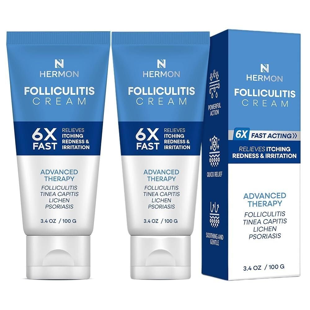 Hermon Folliculitis Cream Effective for Scalp Face and Body 2Packs [호환]