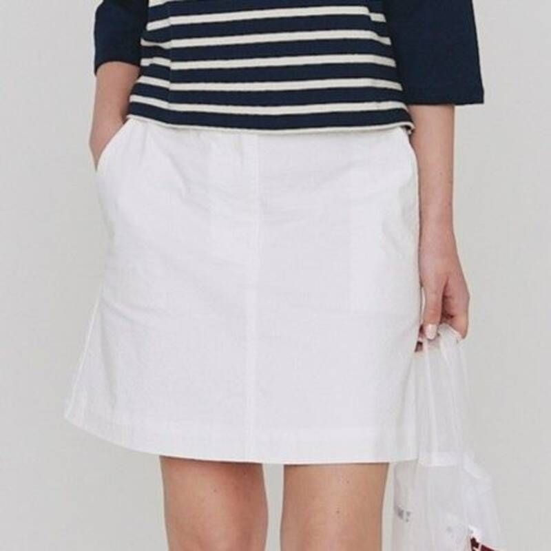 르몽생미셸 르몽생미셸 시어서커 미니 스커트 JANEL - Seersucker skirt_WHITE_LPTA0SK04WWH10 H4J9K2L5 V5W8X3Y1