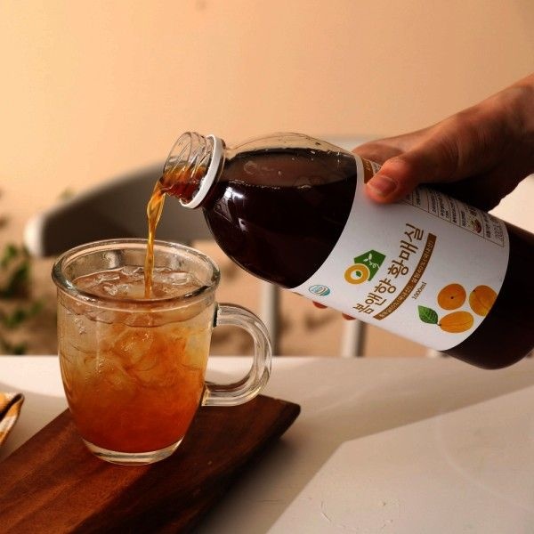 3년 숙성 봄앤향 하동 황매실청 1000ml 청매실 아닌 황매실 매실원액 수출하는 액기스