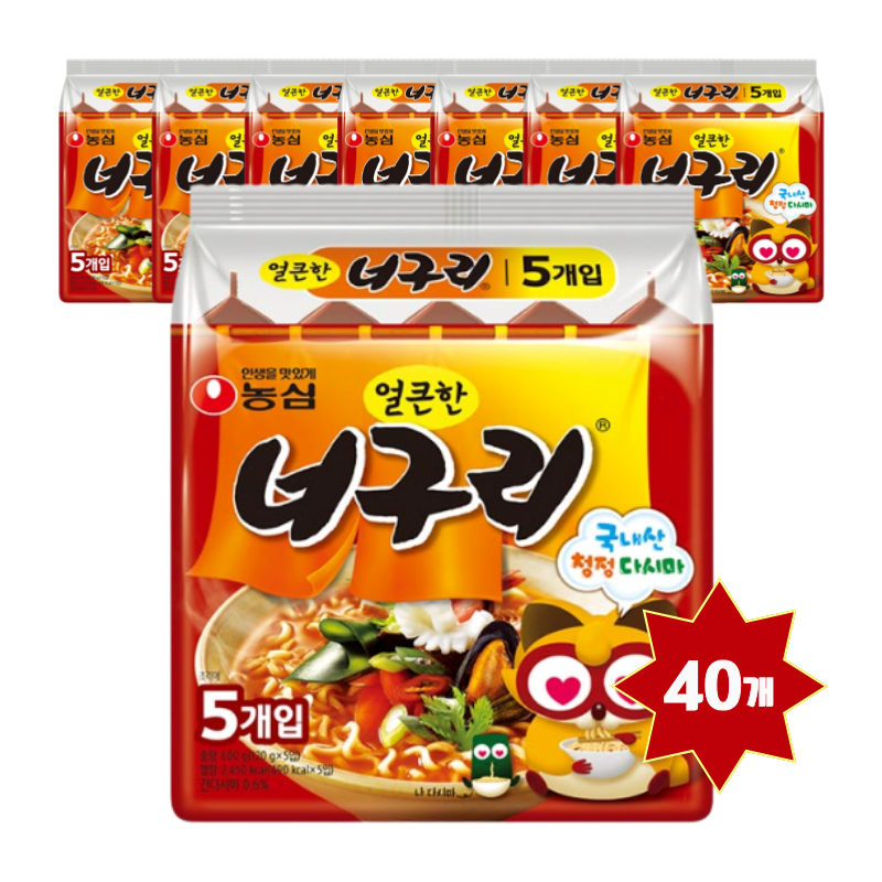 [농심] 너구리 봉지라면 20개입(멀티)