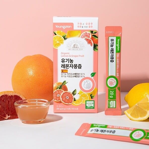[영진약품]유기농 레몬자몽즙 20g x 14포 1박스