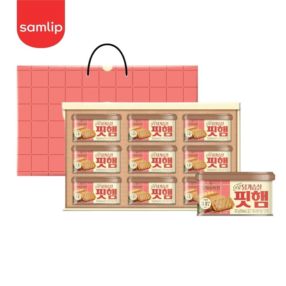 그릭슈바인 닭가슴살핏햄 선물세트 (200g*9, 5박스)