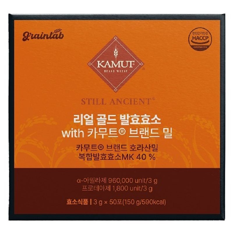 그레인랩 리얼 골드 발효효소 with 카무트 브랜드 밀 50포 3박스(총 150포)[36122962]