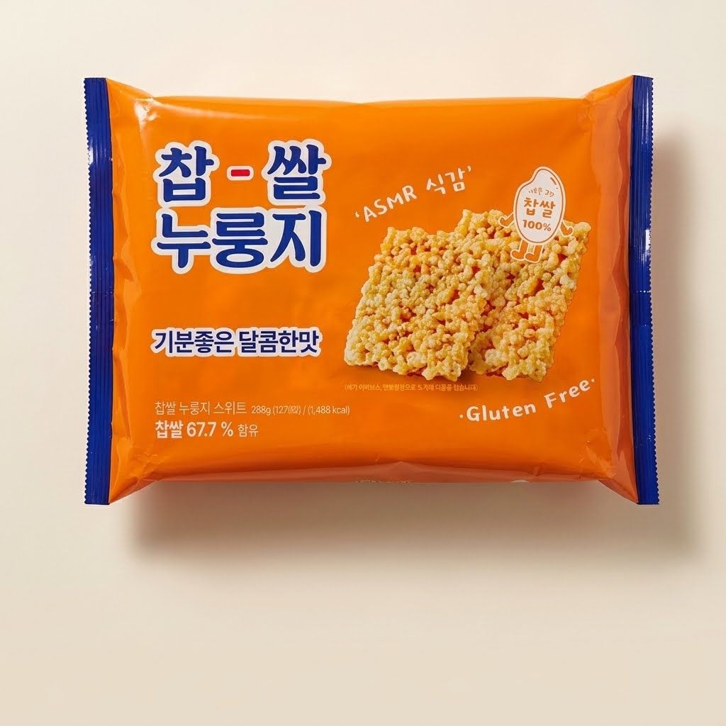 찹쌀 라이스 누룽지 과자 스위트 288g 4개