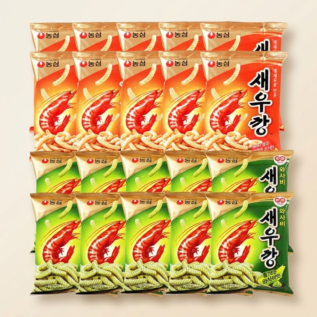 농심 새우깡 10봉 + 와사비새우깡 10봉