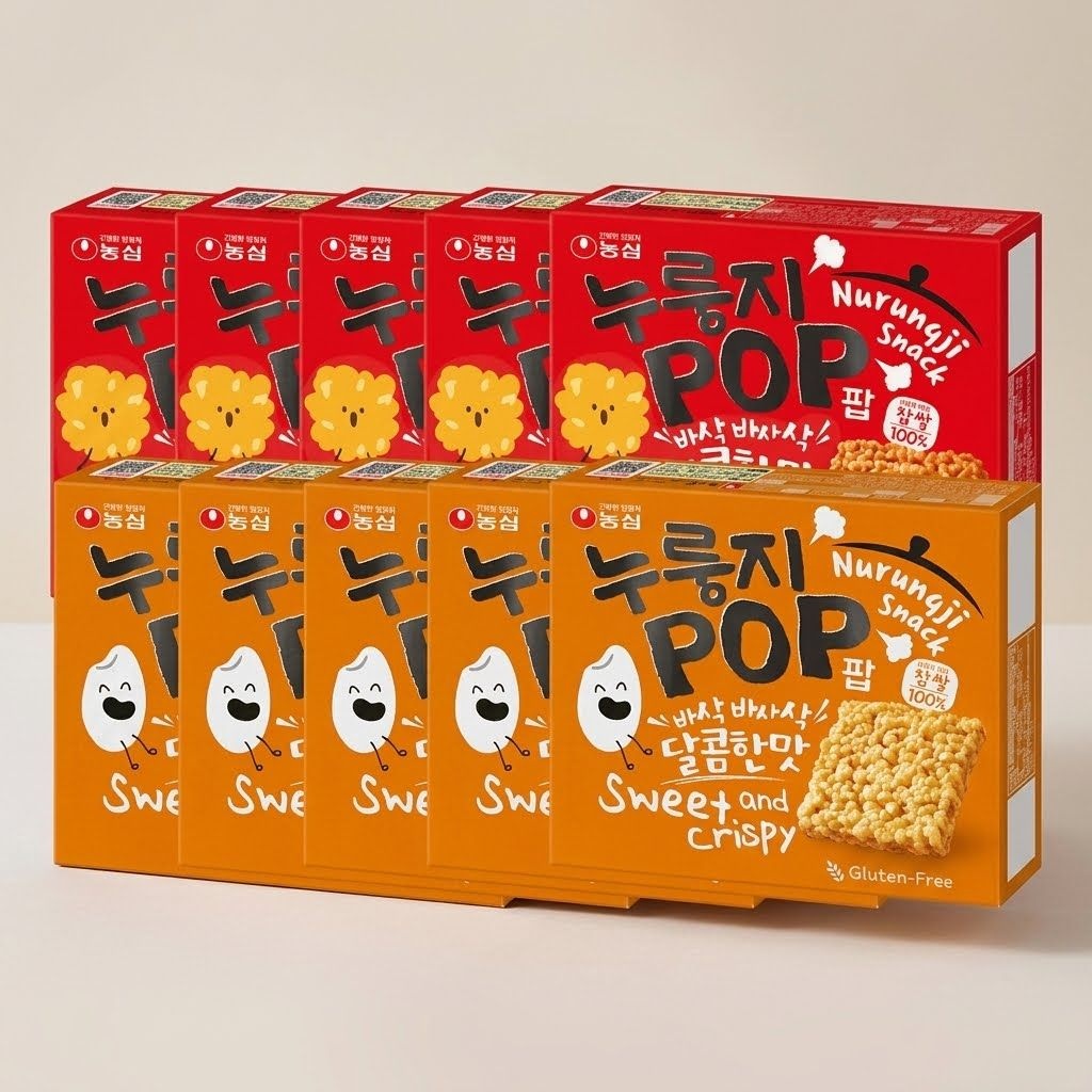 농심 누룽지팝 오리지널 5개 + 매콤한맛 5개