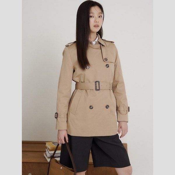빈폴레이디스 26S/S BF623TE01A Essential 미디움 트렌치 코트 - 베이지 GN B7C2D9E4 W5X8Y3Z1
