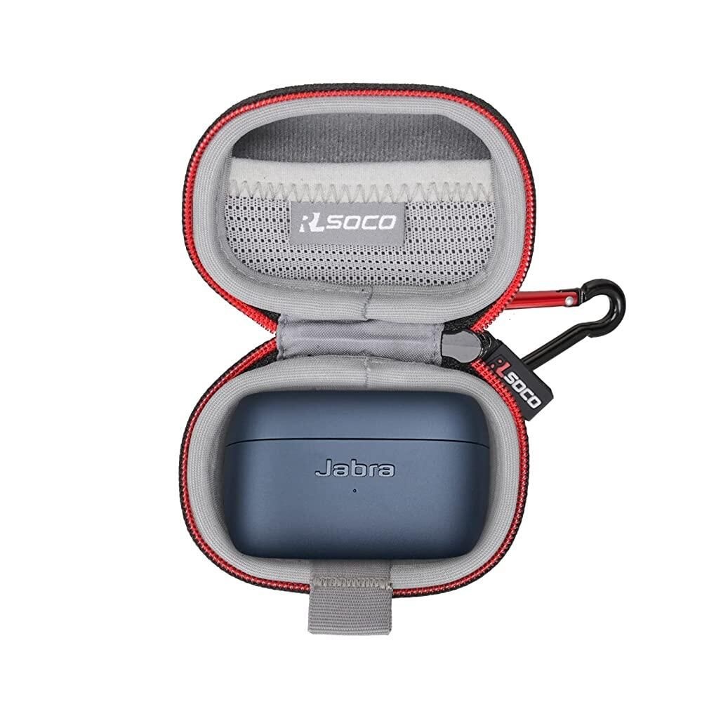 RLSOCO [해외] RLSOCO Jabra Elite 4 액티브/엘리트 / 엘리트 3 7 프로 트루 와이어리스 이어버즈[호환] 케이스 블랙 [호환]