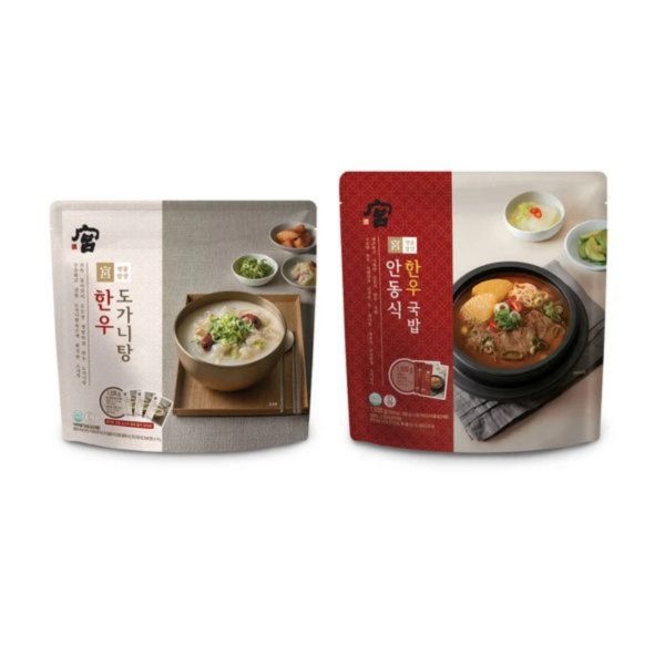 궁 안동식 한우국밥 800g x 2 + 도가니탕 510g x 3 738368