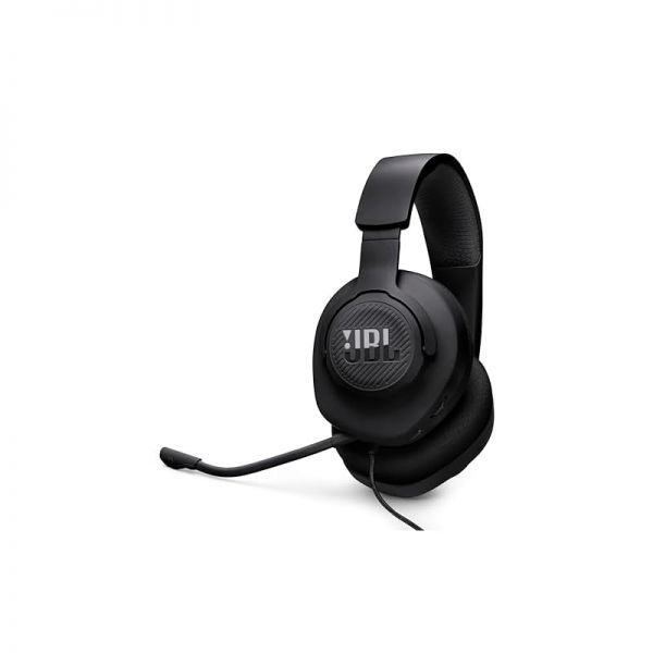 [해외] JBL Quantum 100M2 전방향 분리형 마이크 음소거 옵션 포함 패브릭 커버 메모리 폼 이어 쿠션이 장착된 유선 오버이어