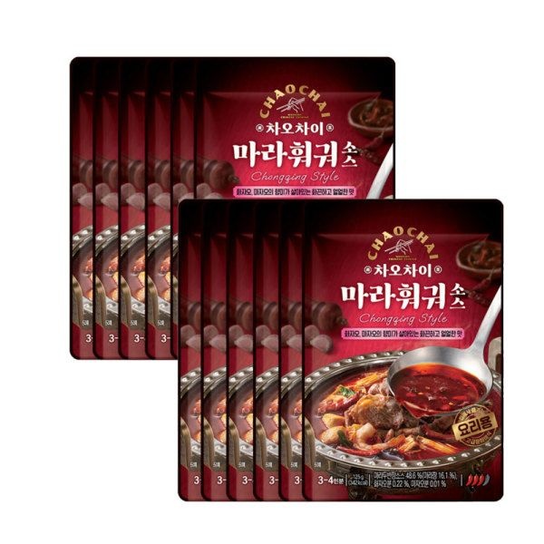 차오차이 마라훠궈소스 125g 12개