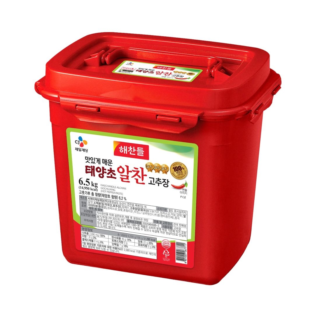 CJ제일제당 공식 해찬들 태양초 알찬 고추장 6.5kg, 1개