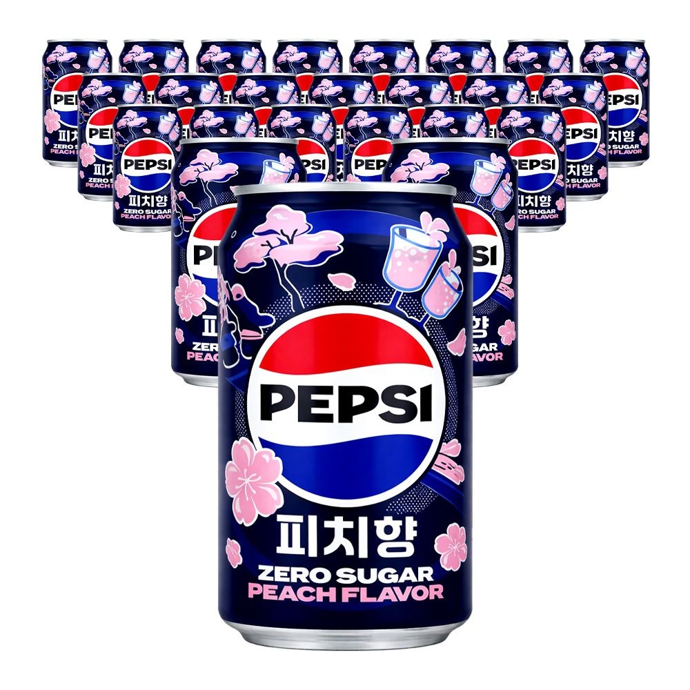[온세일]롯데칠성 펩시 제로슈거 피치향 355ml 24입
