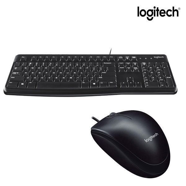 로지텍 K120 New + M90 유선 USB 키보드마우스세트 한글