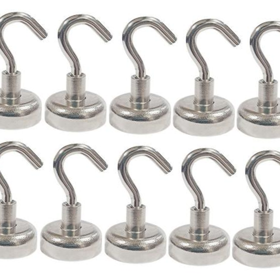 고리자석 20mm 1SET(10P) 초강력 네오디움 후크 자석