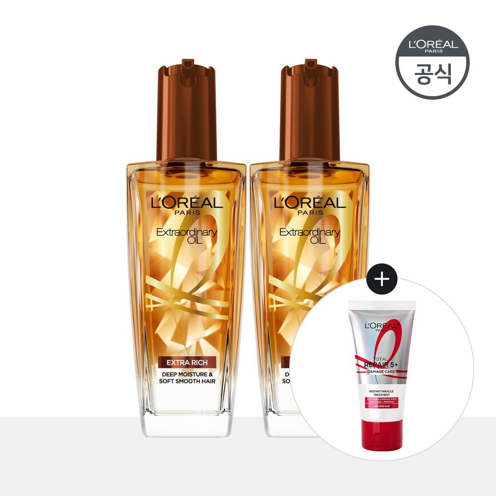 [뷰세라]엑스트라 오디네리 오일 100ml 2개 (7종 택 2)(교차선택) [증정]TR5 헤어팩 50ml (라이트)