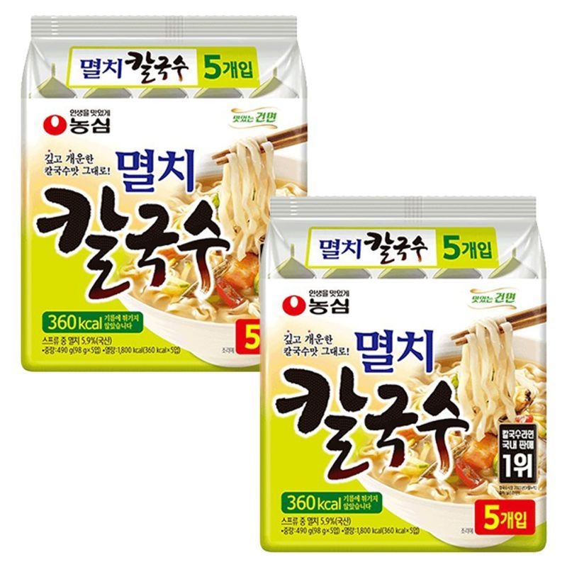 농심 멸치칼국수 10봉