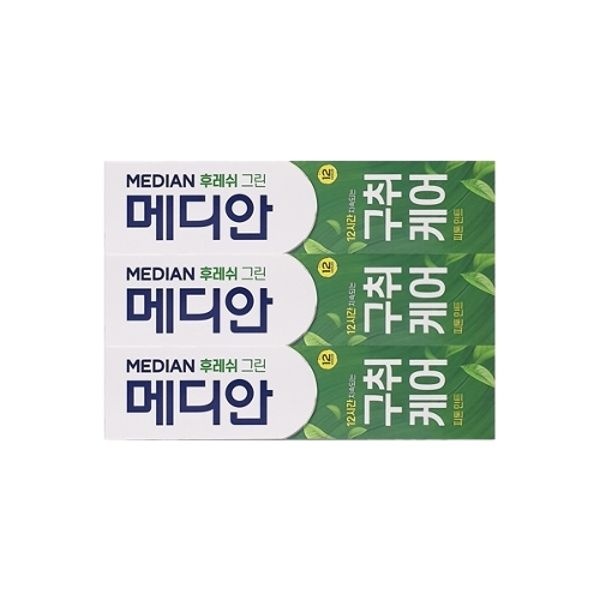 메디안 후레쉬 그린 치약 120g 3입