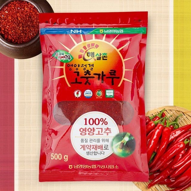 농협식품 [특등급 건고추] 26년산 농협 영양 햇 고춧가루 500g x 6팩 (총 3kg)