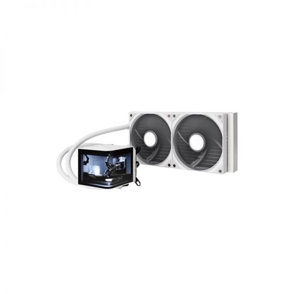 [해외] TRYX 트릭스 Panorama 280 블랙 280mm AIO 6.5인치 AMOLED 곡면 스크린 3D 아나모픽 효과 디스플레이 맞춤형 쿨러 대 Asetek 펌