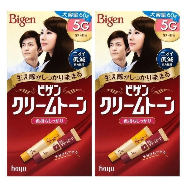 비겐 크림톤 5G 진한밤색 60g 2개
