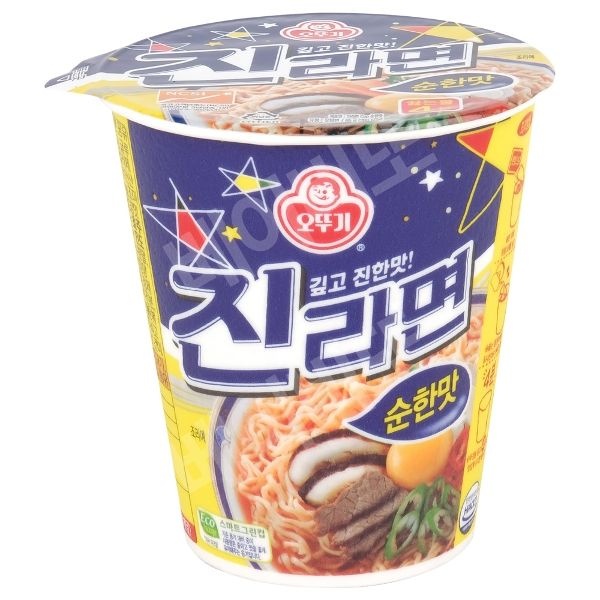오뚜기 진라면 순한맛 작은컵 65g 6개