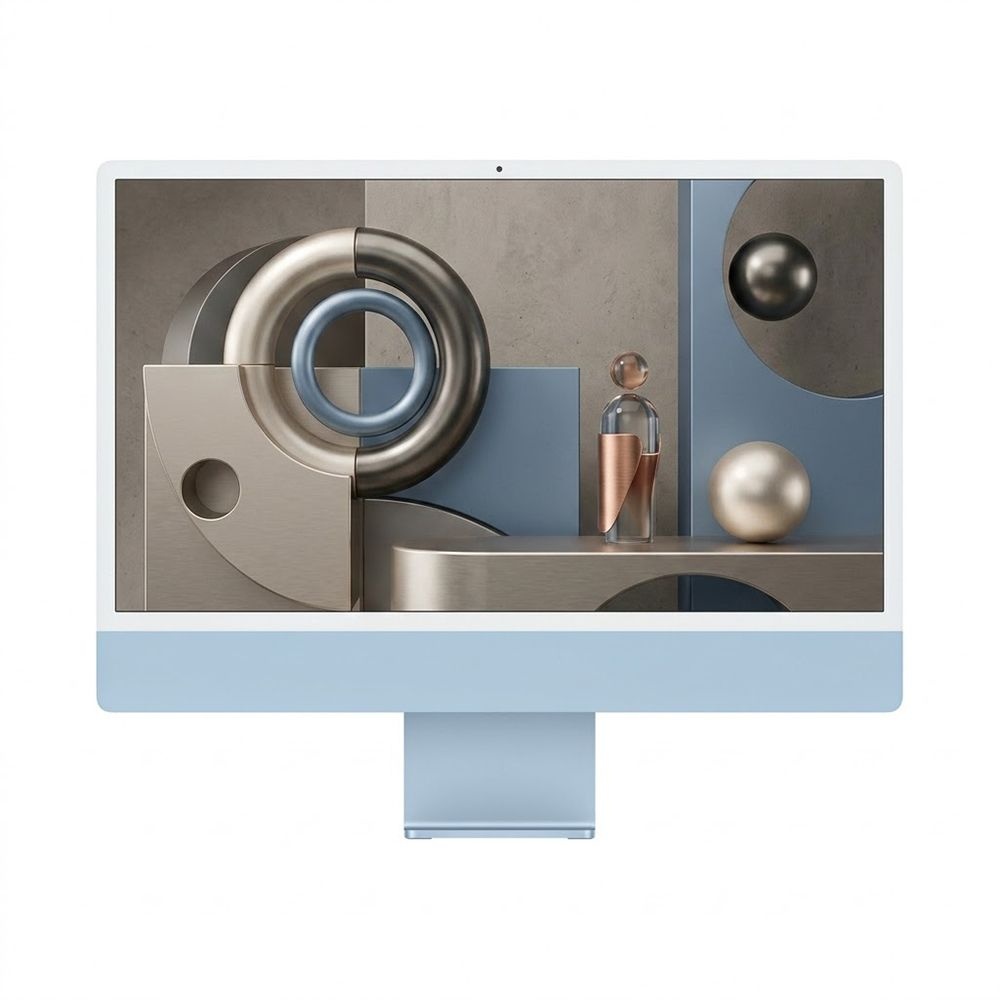 [중고] 애플 M1 24인치 아이맥 A2438 16G SSD 512G 8코어 4포트 블루