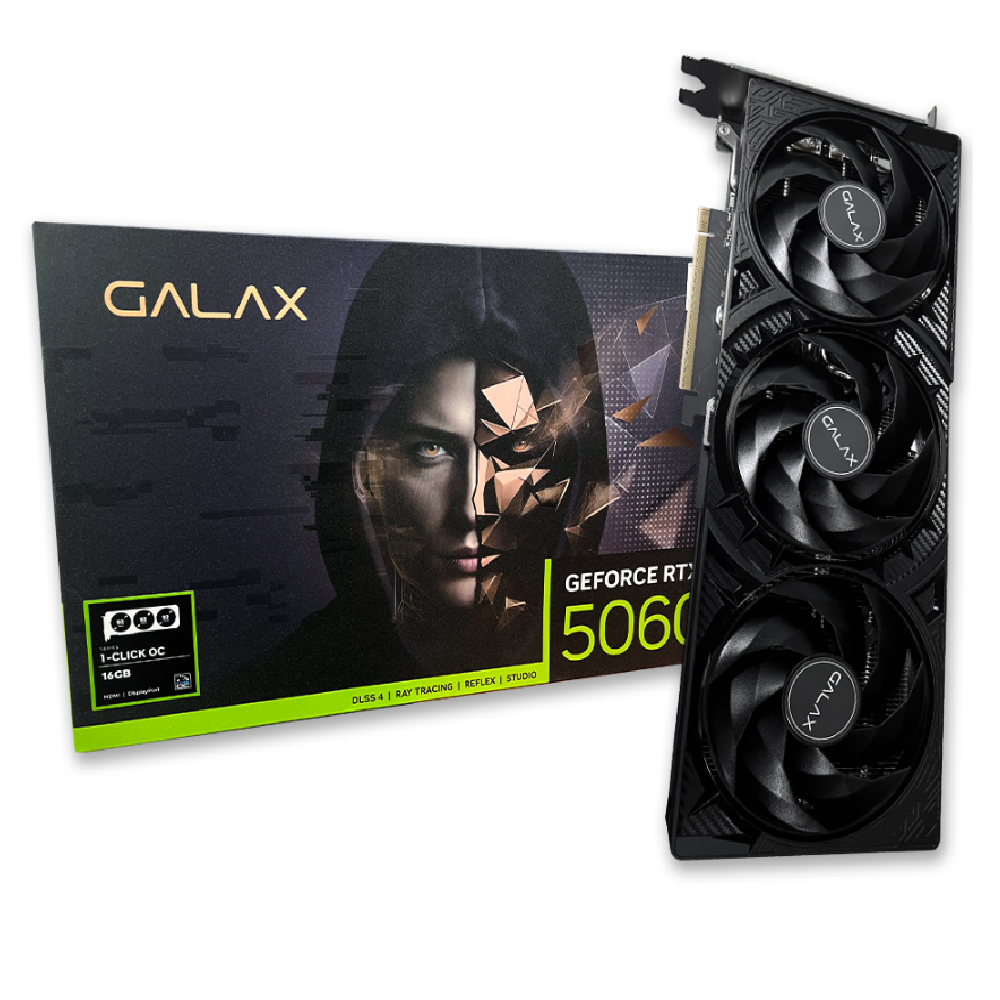 갤럭시 GALAX 지포스 RTX5060 Ti BLACK 3X D7 16GB DUAL HDMI